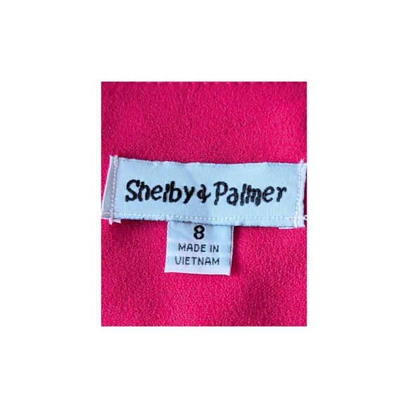 Shelby & Palmer Hot Pink Ruched Sheath Dress – Size 8 NWT – Holiday Party Ready - Picture 4 of 7